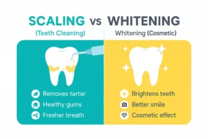 Teeth Scaling vs Teeth Whitening What’s the Difference & Which One Do You Need