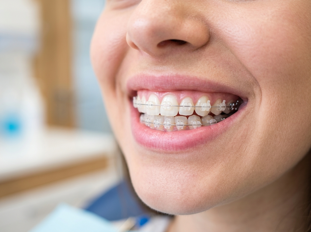Damon Ceramic Braces Smile Close-up