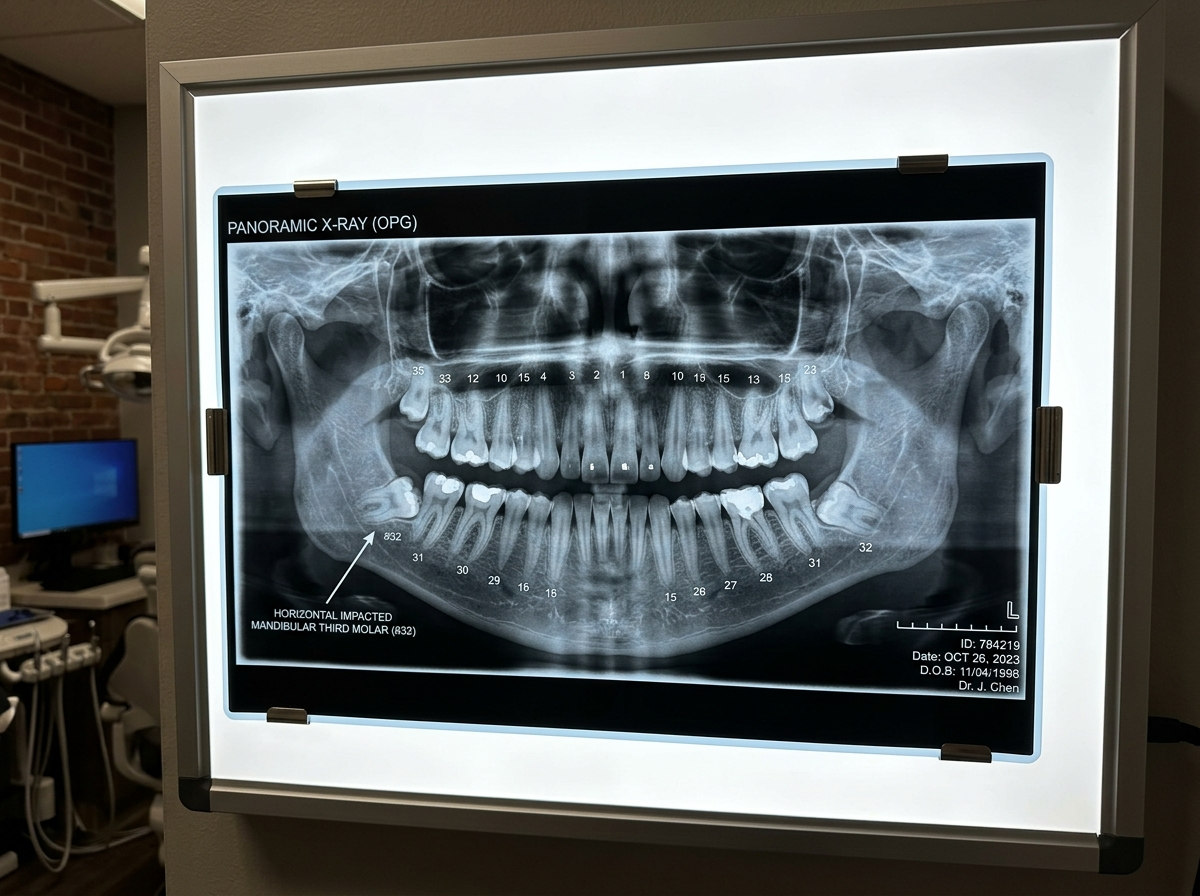 Panoramic OPG Wisdom Tooth Impaction X-ray