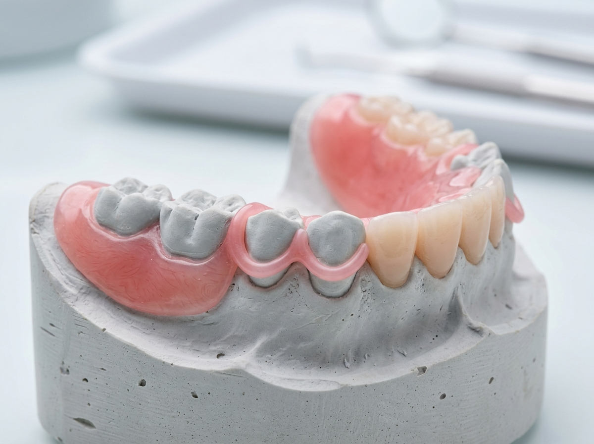 Valplast Flexible Partial Denture Pink Clasps